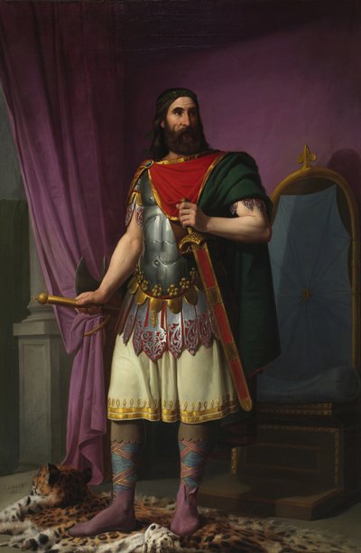 Egica, vestgoternes konge, 1853 af Carlos María Esquivel y Rivas