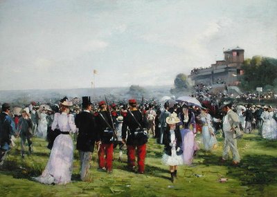 The End of the Races at Auteuil, ca. 1893 (olie på lærred) af Carlton Alfred Smith