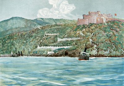 Indgangen til Santiago Havn, 7. juli 1898 af Carlton Theodore Chapman