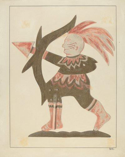 Indisk vejrhane, ca. 1936. af Carol Larson