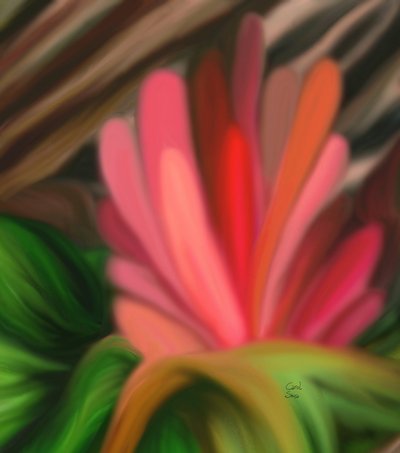 Abstrakt blomst af Carol Sousa Cuello