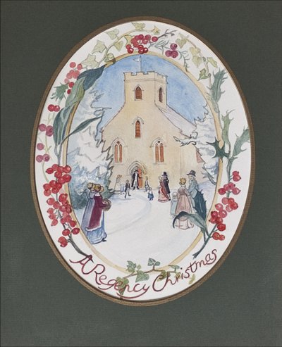 Regency Christmas, 2008 (wc på papir) af Caroline Hervey Bathurst