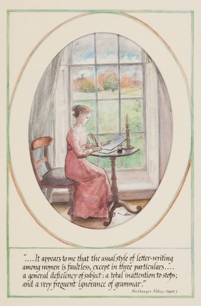 The Art of Letter Writing, 2007 (wc på papir) af Caroline Hervey Bathurst