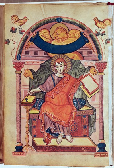 Cod.22 St. Mark, fra Ada-manuskriptet af Carolingian School