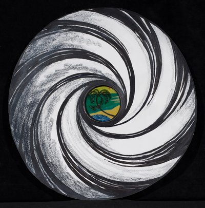 Linse hvirvel med palme, 2005 af Carolyn Hubbard Ford