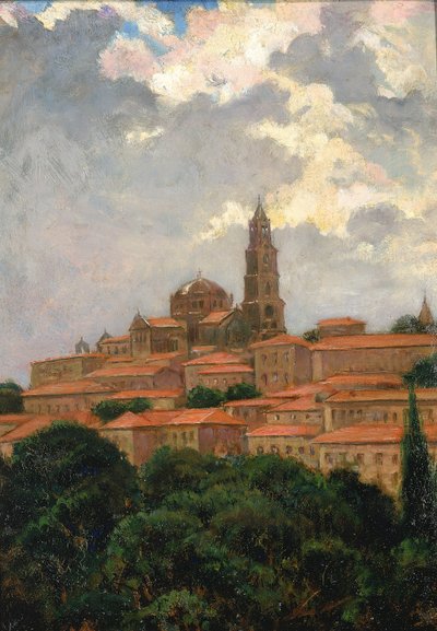 Katedral og Le Puy, 1911. af Carroll Beckwith