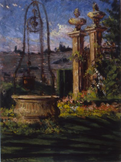 I haven ved Villa Palmieri af Carroll Beckwith