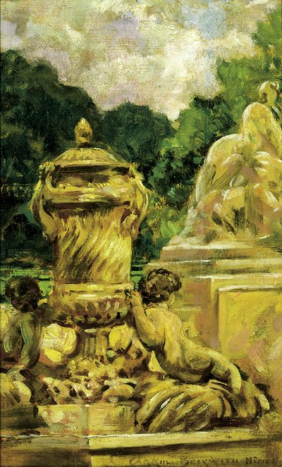 Fountain Garden i Nimes, Frankrig, 1911. af Carroll Beckwith