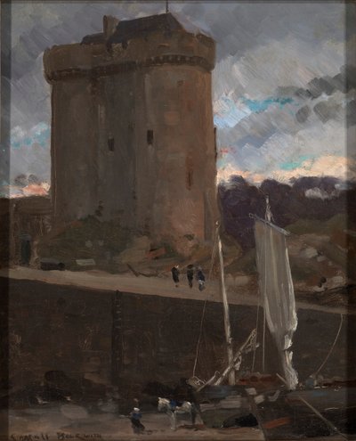 La Tour de Solidor ved St. Severin, Normandiet af Carroll Beckwith