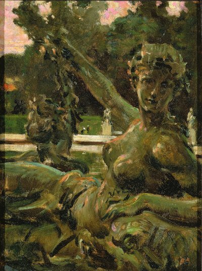 Nymfe og Amor af Carroll Beckwith