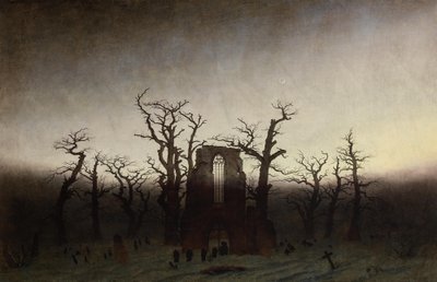 Klostret i egeskoven af Caspar David Friedrich