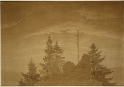 Korset i bjergene af Caspar David Friedrich
