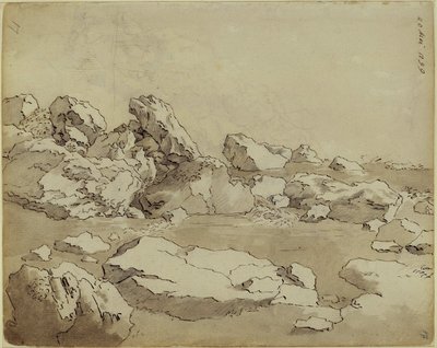 Klippeundersøgelser, blokke ved siden af hinanden af Caspar David Friedrich