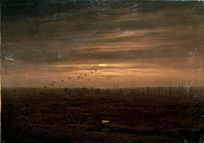 Fiskenet, slutningen af det 18. eller 19. århundrede af Caspar David Friedrich