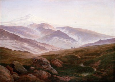 Tysk: Erinnerungen an das Riesengebirge Erindringer om de gigantiske bjerge af Caspar David Friedrich