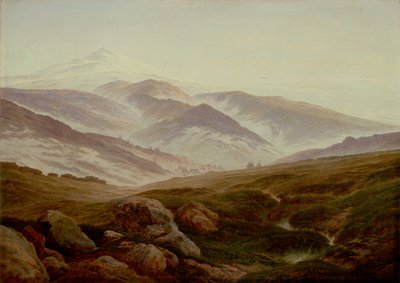 Tysk: Erinnerungen an das Riesengebirge Erindringer om de gigantiske bjerge af Caspar David Friedrich
