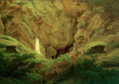 Grave af gamle helte af Caspar David Friedrich