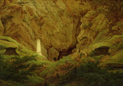 Grave af gamle helte, 1812 af Caspar David Friedrich