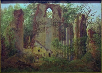 Eldena klosterruiner nær Greifswald af Caspar David Friedrich