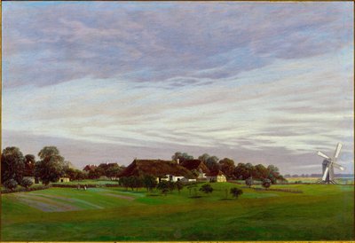 "" Le plat pays "" Environs de Greifswald, Allemagnedani af Caspar David Friedrich