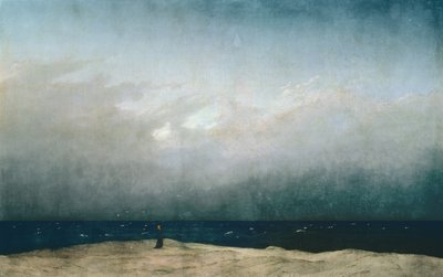 Munk ved havet af Caspar David Friedrich
