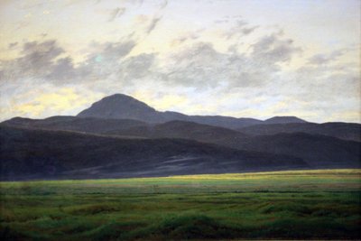 Bjerglandskab i Bohemis af Caspar David Friedrich