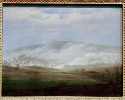 Tåge i Elbendalen af Caspar David Friedrich
