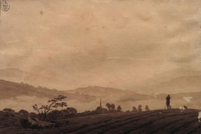 Misty morgen af Caspar David Friedrich