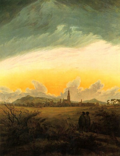 Neubrandenburg (Neubrandenburg i morgentåge) af Caspar David Friedrich