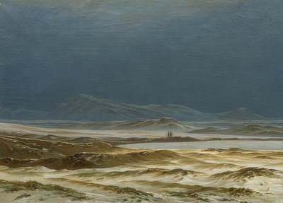 Nordisk landskab om foråret. Omkring 1825 af Caspar David Friedrich