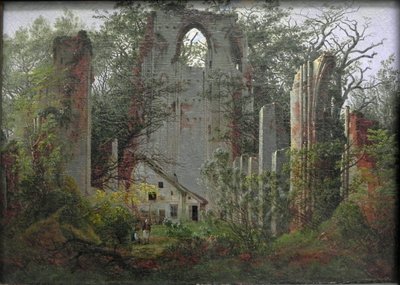 Ruinerne af Eldena-klosteret nær Greifswald af Caspar David Friedrich