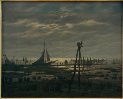 Sumpfiger Strand af Caspar David Friedrich