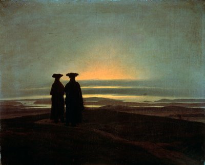 Sunset Brothers, mellem 1830 og 1835. af Caspar David Friedrich