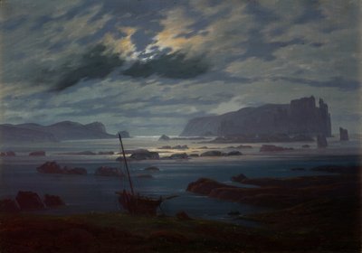 Nordhavet i måneskin, 1823-24 af Caspar David Friedrich