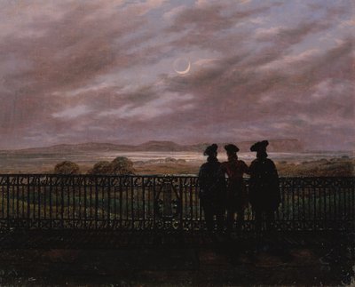 Digterne Vasily Andreyevich Zhukovsky (1783-1852), Sergeyevich Ivan Turgenev (1818-83) og Aleksandr Ivanovich Turgenev (ca. 1784-1846), slutningen af ​​1820