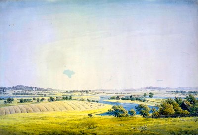 Udsigt over Putbus, 1824-1825. af Caspar David Friedrich