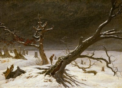 Vinterlandskab af Caspar David Friedrich