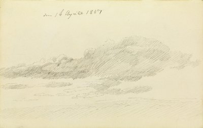 Undersøgelse af skyen af Caspar David Friedrich