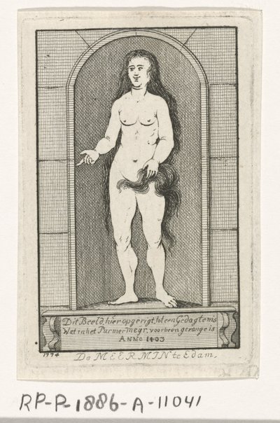 Niche med statuen af ​​en havfrue af Caspar Jacobsz. Philips