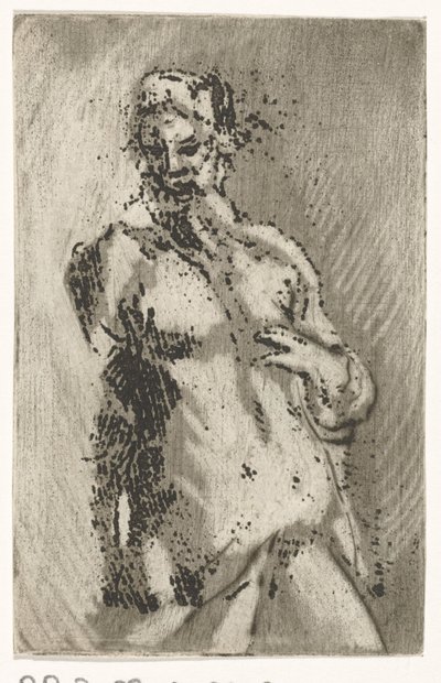 Torso af nøgen mand af Caspar Jacobsz. Philips
