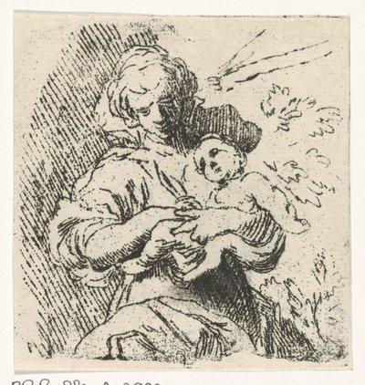 Kvinde med barn i armene af Caspar Jacobsz. Philips