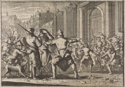 Oprør i Barcelona, ​​1640 af Caspar Luyken (attributed to)