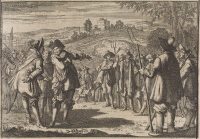 De engelske bønders oprør, 1645 af Caspar Luyken (attributed to)