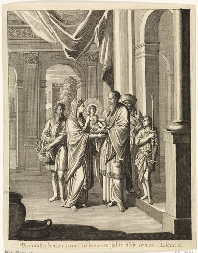 Simeon og Kristusbarnet af Caspar Luyken