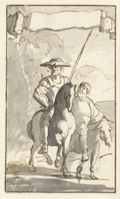 Titeltryk af Don Quixote Design til femte bind af Histoire de l