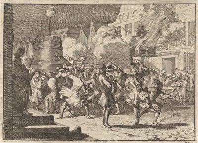 Glæde i Paris ved den falske rapport om William III