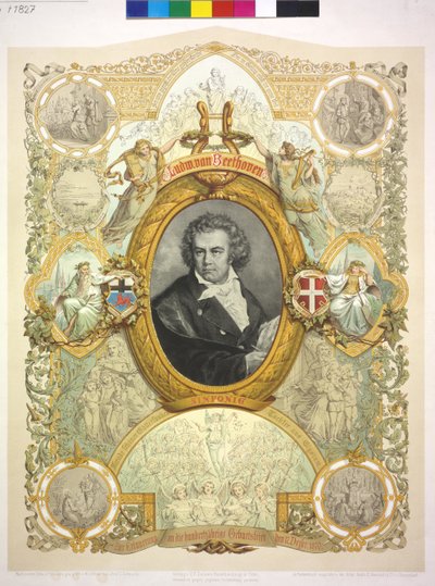 Ludwig van Beethoven af Casper Johann Nepomuk Scheuren