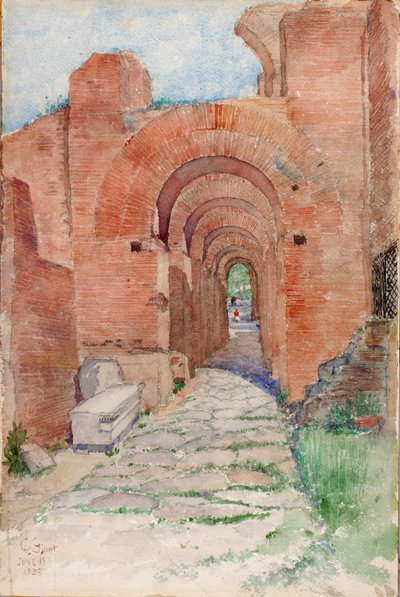 Arches of Palace of Nero, 1933. af Cass Gilbert