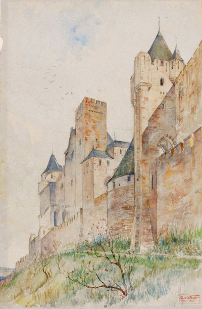Brystværn i Carcassonne, Frankrig af Cass Gilbert
