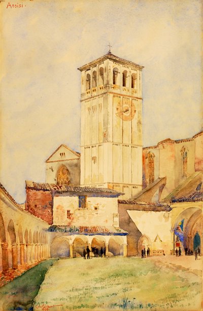 St. Francis Kirke, Assisi, 1898. af Cass Gilbert